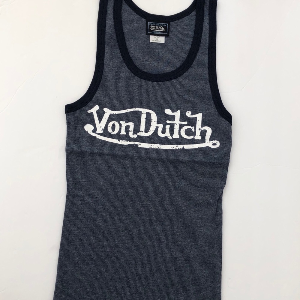 NWT Von Dutch ringer ribbed tank.